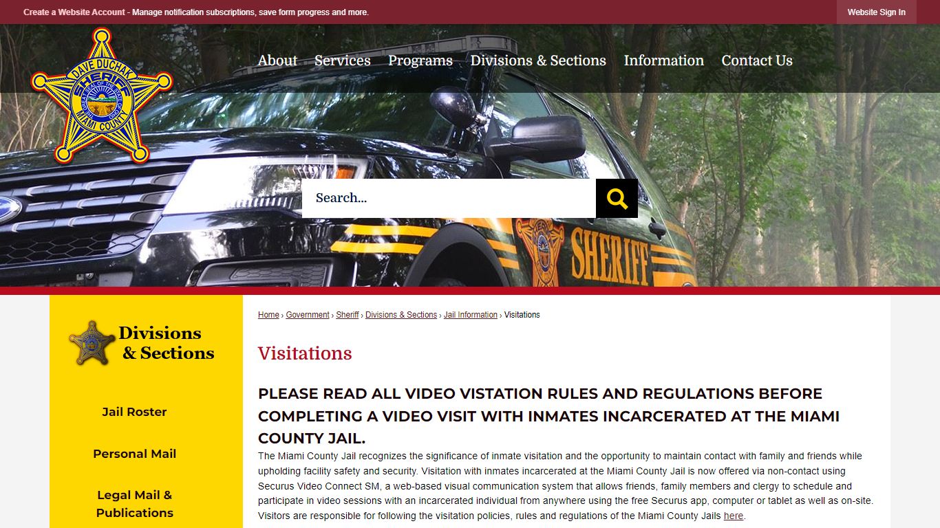 Visitations | Miami County, OH - Official Website