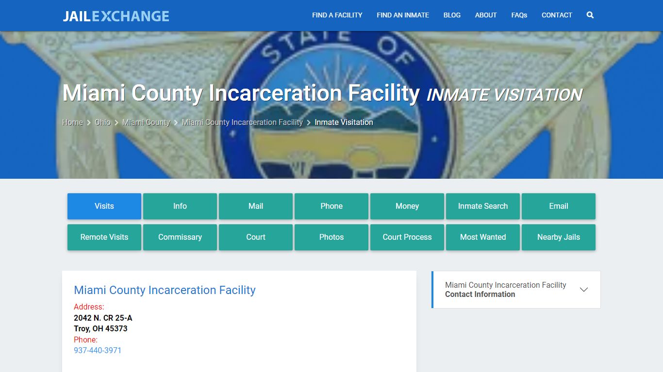 Inmate Visitation - Miami County Incarceration Facility, OH - Jail Exchange